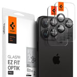 Spigen iPhone 15 Pro Max EZ Fit Linsskydd (2-pack), svart