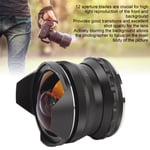 7.5mm F2.8 II Fisheye Lens APS C 190 Degree Ultra Wide Angle Manual Fixed Lens