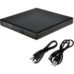 Lecteur-graveur de CD-DVD Externe USB 2.0 pour PC