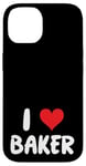 iPhone 14 I Love Baker - Heart Case