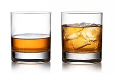 Topkapi Lot de 2 verres à whisky « Batosai » pour whisky D.O.F., Whisky on the Rocks, Drinks, Bar & Lounge Series - H ~ 9,5 cm ~ 395 ml