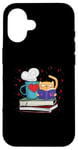 iPhone 16 Kittens Cats Tea and Books Reading For Reader Case