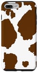 Coque pour iPhone 7 Plus/8 Plus motif imprimé vache marron - Motif vache marron coeur homme