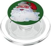 Vintage Père Noël Jolly Face and Rosy Cheeks PopSockets PopGrip pour MagSafe