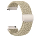 20 mm flätad sololoop för Garmin Vivoactive 5/3/3 Music Band Armband för Garmin VivoMove3/Trend/Sport Venu SQ/SQ2/2plus Strap Beige beige beige 20mm