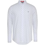 Chemise Tommy Jeans  Chemise Homme  Ref 57196 YBR Blanc