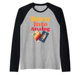 Analog Vintage Video Cassette Tape VHS 80s Raglan Baseball Tee