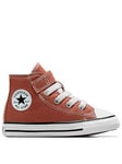 Converse Infants Seasonal Color Canvas Hi Trainers - Light Brown, Beige, Size 3 Younger