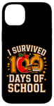 Coque pour iPhone 14 Plus Graphique vintage I Survived 100 Days of School Bus