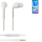 Earphones pour Huawei P smart Pro in ear headset stereo blanc