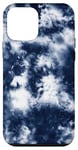 iPhone 12 mini Abstract Navy Blue Tie-Dye Design Case