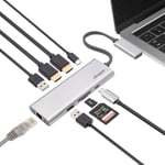 Plexgear Multiadapter för USB-C med 9 anslutningar