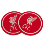 Liverpool FC 2 Pack Coaster Set Fan Official Merchandise Christmas Birthday Gift