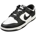 Nike Dunk Low Retro Mens Fashion Trainers in White Black - 8.5 UK