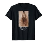 Original Sepia Tin Type of Billy the Kid Captioned Outlaw T-Shirt