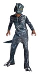 Rubies Costume de dinosaure Velociraptor pour garçon, combinaison imprimée officielle du film Jurassic World avec masque et couvre-bottes attachés pour Halloween, Noël, carnaval et anniversaire