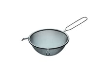 KitchenCraft Stainless Steel 2cm Round Sieve with Fine-woven, Sturdy Mesh