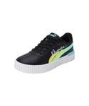 PUMA Carina 2.0 Crystal Wings Jr Basket, Black Team Aqua White, 37.5 EU