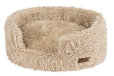 Wouapy T50 Deluxe Lit pour Chien/Fluffy Panier, Beige