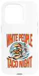 iPhone 15 Pro Funny White People Taco Night Hamburger Skiing Case