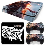 Kit De Autocollants Skin Decal Pour Console De Jeu Ps4 Slim Corps Complet Champ De Bataille Battlefield, T1tn-Ps4slim-1468