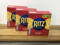 Ritz Crackers 3 Boxes 3 X 165g The Original Cracker Vegetarian Great With Cheese