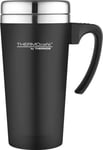 Thermos Thermocafe Soft Touch Travel Mug Beaker Cup 0.42L Black