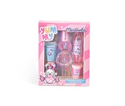 Martinelia Kit de Maquillage Enfants Yummy - Coffret Maquillage Original Kawai pour Fille : 4 Gloss et 1 Vernis Enfant à l'eau Rose Pailleté - Coffret Beauté Mignon sans Produits Nocifs ou Toxiques