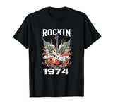 Rockin Since 1974 Classic Rock Guitar Year Of Birth Birthday T-Shirt