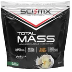 SCI-MX Total Mass - Advanced Muscle Mass Gainer Protein Powder - Muscle Growth & Weight Gain in Vanilla • 32g Protein + 480 Calories per Serving • Non-GMO • 2kg