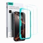 ESR 2-pack Tempered Glass Screen Protector for Apple iPhone 16 - Clear