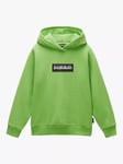 Napapijri Kids' Chamois Logo Hoodie, Green