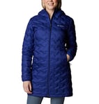 Columbia Delta Ridge Long Down Jacket, Doudoune Femme, Dark Sapphire, Taille S