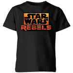 T-Shirt Enfant Logo Star Wars Rebels - Noir - 3-4 ans - Noir