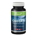 Berit Nordstrand Trankapsler med Omega 3, MCT og vitamin D - 60 stk Kosttilskudd Tran og Omega-3