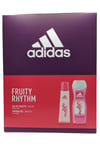 Adidas Fruity Rhythm EDTS 75ml Shower Gel 250ml Womens Fragrance Set