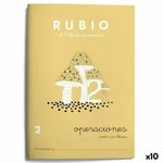 Matematik övningsbok Rubio Nº2 A5 spanska 20 Blad (10 antal)