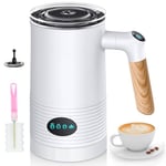 Milk Frother Electric - 4 in 1 Milk Coffee Frothers Machine/Milk Steamer with Automatic Shut-Off Function, 350ml Milk Warmer, Hot & Cold Milk Frother for Coffee, Milk, Hot Chocolate, Cappuccino