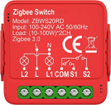 Nedis SmartLife Strömbrytare 2 kanaler Zigbee