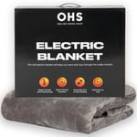 Heated Throw Electric Over Blanket Fleece Soft Warm Digital Fast Heat 9 Settings