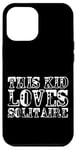 Coque pour iPhone 15 Plus This Kid Loves Solitaire Card Game Enthusiast