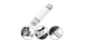 Clef usb 8go 3 en 1 pour huawei p40 pro smartphone & pc type c micro usb cle memoire 8gb (argent)