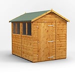 Power Garden Shed 86PA Golden Brown 8x6