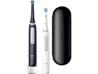 Oral-B iO 4 Duo Pack sähköhammasharjat, musta/valkoinen