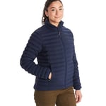 Marmot Wm's Echo Featherless Jacket, Veste de randonnée chaude, veste fonctionnelle déperlante, manteau matelassé doublé, veste isolée résistante au vent, Arctic Navy, S Femme