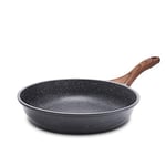 SENSARTE Non Stick Frying Pan Omelette Pan, Swiss Granite Coating Skillet, Healthy Stone Cookware Chef's Pan, Induction Compatible, PFOA Free (20cm)