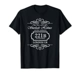 Sherlock Holmes Quotes 221B Baker St. British Detective T-Shirt