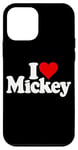 Coque pour iPhone 12 mini J'AIME HEART MICKEY MICK MIKEY