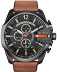 Diesel Mega Chief Mens Brown Watch DZ4343 Leather - One Size