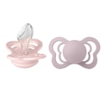 BIBS® Couture Blossom/Dusky Lilac silikonnapp från 6 månader, 2 st.